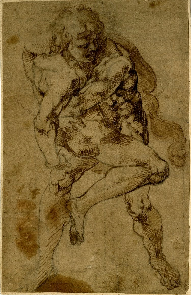 Giovan Battista Crespi, detto Cerano - Ercole e Anteo, British Museum, attribuito